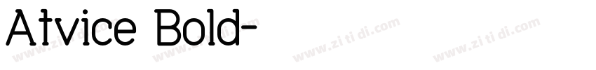 Atvice Bold字体转换
